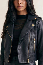 Load image into Gallery viewer, Stella PU biker jakki
